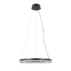 Lampa wisząca ring 50cm w kolorze czarny matt LED Barlo Italux PND-34526-M-BK