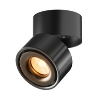 Czarna regulowana oprawa natynkowa typu spot 3000K Yin C084CL-15W3K-D-B-DE Maytoni