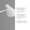 Biała lampa podłogowa z giętkim ramieniem i przełącznikiem przy kloszu PIXIE Just Light 11249-16