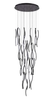 Czarna długa lampa wisząca 560cm na antresole FLOW 41 PENDANT 3-STEP DIMM 3000K BK Azzardo AZ6819