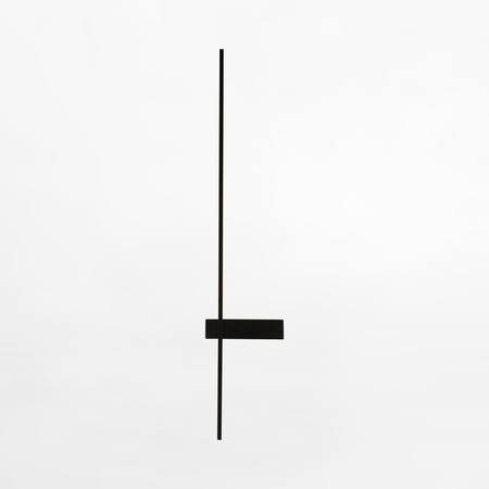Czarny minimalistyczny pionowy kinkiet 90cm podświetlający ściane LED ARCO Zuma Line W4100-90BK-II