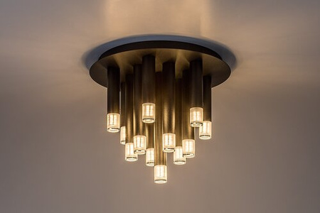 Czarna lampa sufitowa okrągła trzynaście tub G9x13 Ramira Rabalux 71354
