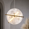 Lampa wisząca mosiężna z płaskim szklanym kloszem i rurkami LED RELAX 15W 3000K Candellux Studio 31-50816