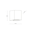Kinkiet zewnętrzny jednokierunkowy AXIS GRAY 1xGU10 Tk Lighting 10969