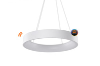 Lampa wisząca biała 80cm sterowana pilotem SOLVENT R PENDANT 80 CCT SMART WH + REMOTE CONTROL AZZARDO AZ3973