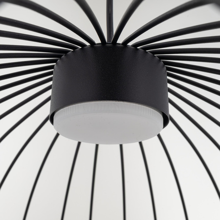 Lampa wisząca druciana o średnicy 50cm SPHERA L BLACK 1XGX53 Tk Lighting 11301