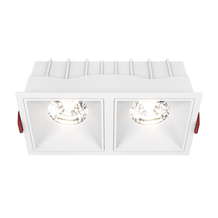 Podwójna oprawa podtynkowa LED 4000K Alfa LED DL043-02-15W4K-SQ-W Maytoni