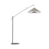 Designerska lampa łukowa – cienki pałąk i duży, stożkowy abażur 1xE27POISE A Nowodvorski 11767
