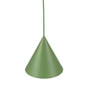 Lampa wisząca stożek o średnicy 19cm w kolorze zielonym CONO PEAPOD 1XE27 S 1xE27 Tk Lighting 10885