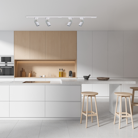 Biała oprawa NEO WHITE CHROME 1xGU10 do systemu TRACK Milagro ML0286