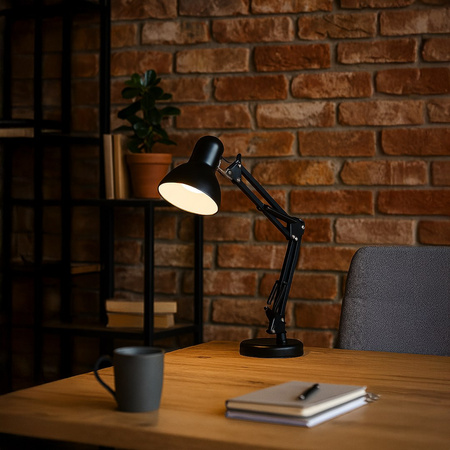 Lampka biurkowa Nexa Czarny 1xE27 Milagro ML1638