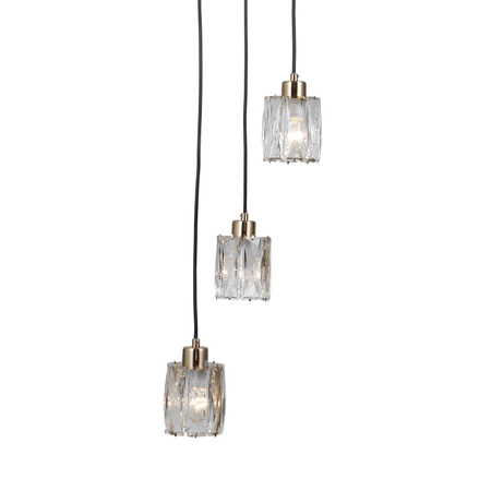 Lampa wisząca potrójna do salonu Torno Italux PND-40813-3R-HBR