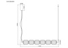 Lampa wisząca AKARI podłużna LED Zuma Line DU31292/50W