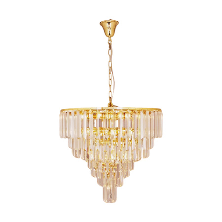 Żyrandol złoty kryształowy, lampa wisząca o średnicy 61cm VERSAILLES 20xE14 Zuma Line 17701/20-GLD