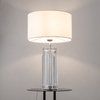 Lampa stołowa z białym abażurem i szklaną podstawą Muse MOD304TL-01CH Maytoni