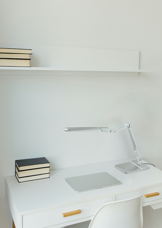 Lampka biurkowa K-BL1207 SREBRNY z serii MICA Kaja Lighting