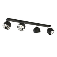 ALTEA BLACK LAMPA SUFITOWA 4 PŁ + ŻARÓWKI TK Lighting 6521