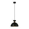 Czarna metalowa lampa wisząca 30cm 1xE27 Pegai Italux PND-62221-1-BK