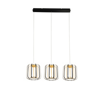 Lampa wisząca potrójna prosta z trzystopniowym ściemniaczem typu "klik" Xara Aviano Lighting 7210-0310