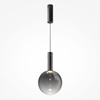 Wysokiej jakości lampa wisząca z dymioną szklaną kulą LED 3000K Nebula MOD182PL-L6B3K Maytoni