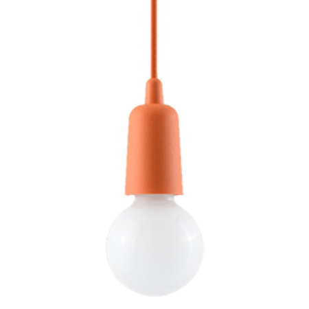 Lampa wisząca DIEGO 1 pomarańczowy Sollux SL.0584