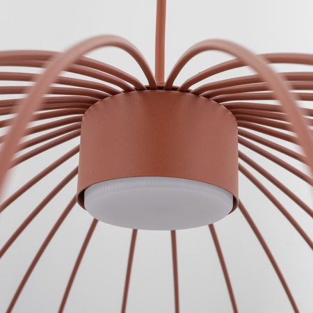 Druciana lampa wisząca 58cm w ceglastym kolorze SPHERA M BRICK 1xGX53 Tk Lighting 11305