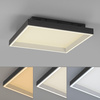 Kwadratowy czarny plafon sufitowy 50cm strerowany pilotem / smartfonem Q-MAGONG Paul Neuhaus 6316-18