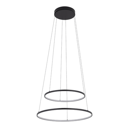 Lampa wisząca dwa czarne pierścienie CIRCOLO POWER LED 3000K Nowodvorski 11647