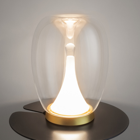 Lampka stołowa szklana transparentna LED 3000K Splash MOD282TL-L15G3K1 Maytoni