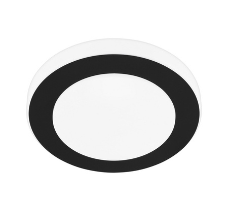 Lampa sufitowa czarna 30cm LED CARPI IP44 Eglo 33682