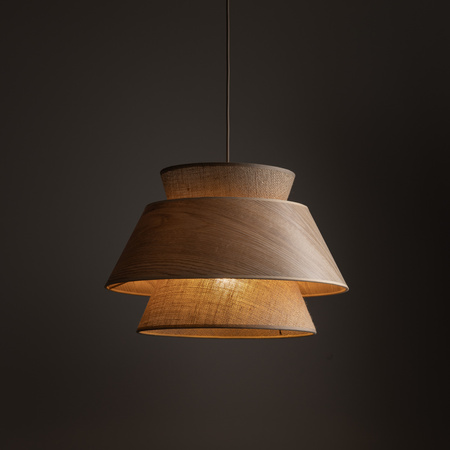 Lampa wisząca o średnicy 38cm KALUM WOOD 1XE27 Tk Lighting 11784