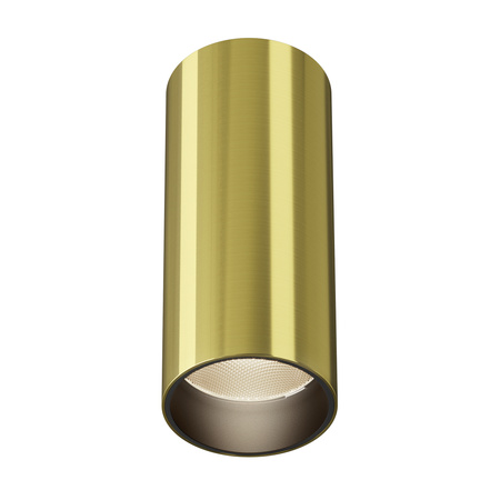 Tuba sufitowa o średnicy 5,2cm i wysokości 12,5cm w kolorze mosiężnym LED 3000K FOCUS LED C056CL-L12W3K-W-BS Maytoni