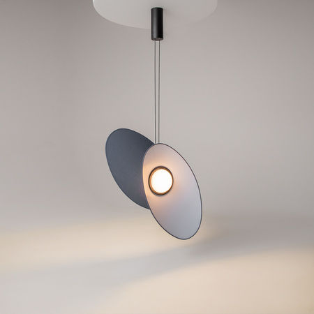 Nowoczesna lampa wisząca z czarnej tkaniny LED 3000K Evolution MOD396PL-L10BL3K Maytoni