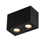 MAXLIGHT C0089 LAMPA SUFITOWA BASIC SQUARE CZARNA PODWÓJNA