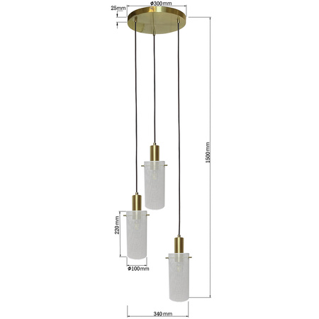 Lampa wisząca Tirana 3 biała 3xE27 Light Prestige LP-945/3P WH