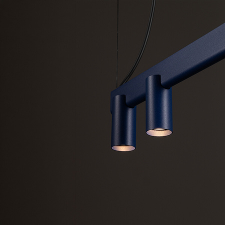 Lampa wisząca podłużna 150cm granatowa z dodatkowym podświetleniem FOURTY LINE LED VII Nowodvorski 12293