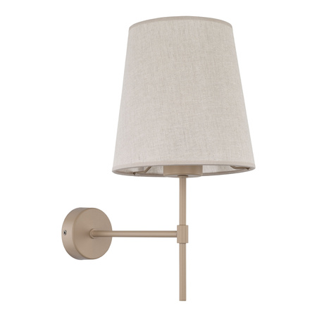 Kinkiet w kolorze sabia z abbazurem z lnu ELIZABETH SABIA 1xE27 Tk Lighting 11166