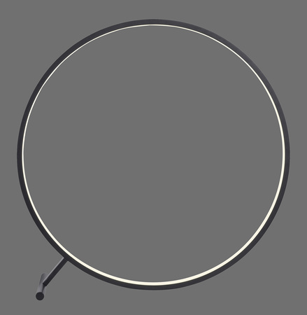 Lampa podłogowa duży czarny okrąg 80cm LED HULA Paul Neuhaus 319-18 sterowany pilotem