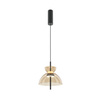 Lampa wisząca pojedyńcza 25cm bursztynowy szklany klosz LED 3000K Bangkok MOD185PL-L12CG3K2 Maytoni