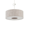 Lampa wisząca z jedwabistej szarej tkaniny 50cm 1xE27 CEDRO M Nowodvorski 11665