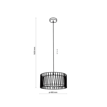 Lampa wisząca HARMONY S BLACK TK Lighting 1654