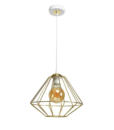Lampa wisząca LUPO WHITE/GOLD 1xE27 Milagro MLP6266