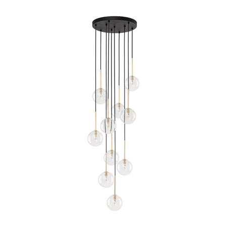 NILOS BLACK / GOLD LAMPA WISZĄCA 10 TK Lighting 5944