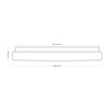 Plafon LED 4000K 48cm Gemi Italux PLF-37482-M-CL