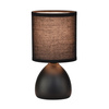 Lampka nocna Sabrina 1xE14 Czarny Milagro ML2770