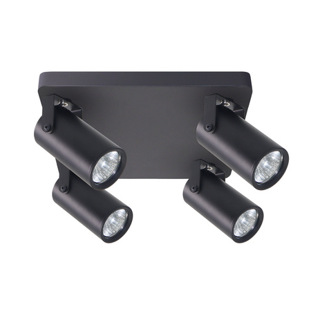 Gary lampa sufitowa plafon czarny 4x15W GU10 klosz czarny Candellux 98-28143