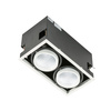 Oprawa podtynkowa sufitowa Vertico Double 4000K podwójna regulowana LED Italux GL7108-2/2X18W 4000K WH+BL