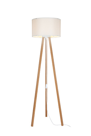 Lampa podłogowa PIKO E27 Zuma Line ASZ.1664 - trójnóg drewniany