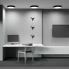 Czarny plafon o średnicy 40cm LED 3000K Zon C032CL-45W3K-RD-B Maytoni