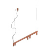 Lampa wisząca belka z tubami w kolorze terakota FOURTY LINE LED 1200 Nowodvorski 12422